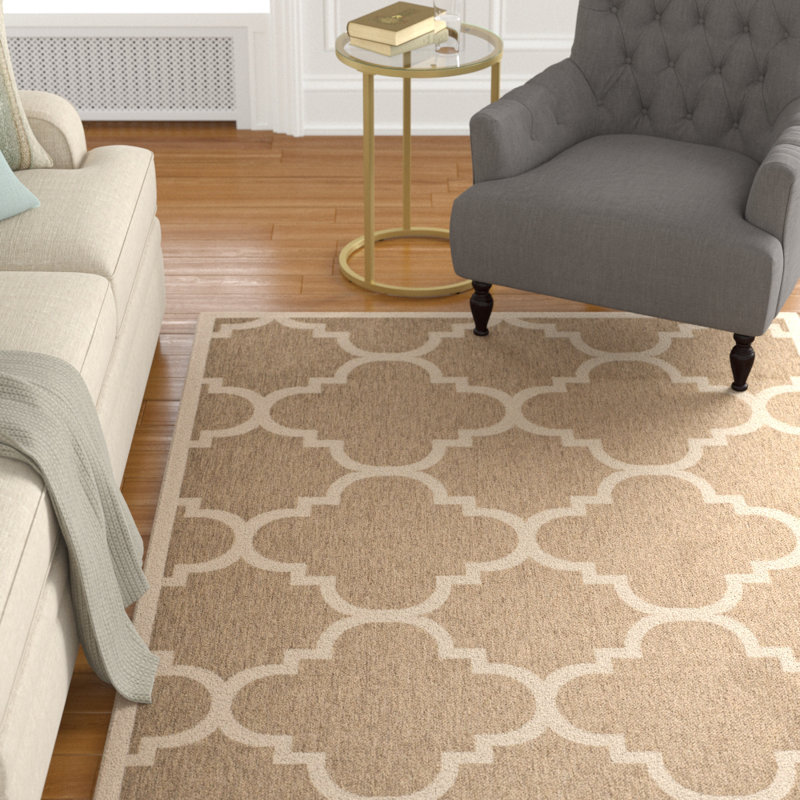 Herefordshire Performance Geometric Indoor/Outdoor Area Rug, Rectangle 5'3" x 7'7"