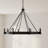 8 - Light Dimmable Wagon Wheel Chandelier-2030056314