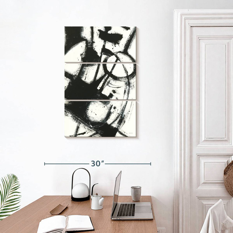 Avery Expression Abstract II - blanc, H 32 po x l 20 po