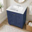 Meuble-lavabo moderne 24 po avec motif elliptique orné et charnières à fermeture douce-1378702148