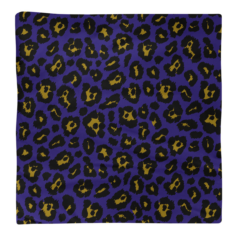 Serviette de table en coton Baltimore, 10 po x 10 po, Mauve/ or métallique / noir