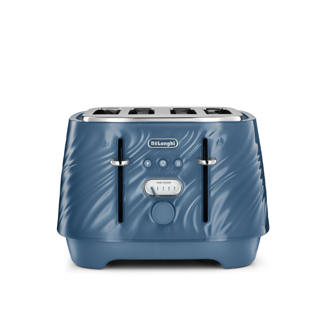 De'longhi Blue Ballerina Seta 4 Slot Toaster Silk Ctds4003.bl - Image 6