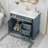 Elegant Storage Vanity, Solid Wood & Mdf, Modern Bathroom Decor