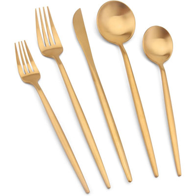 30-Piece Stainless Steel Flatware Set For 6, Matte Silverware With Knives, Spoons, And Forks, Durable Satin Finish For Everyday And Formal Dining