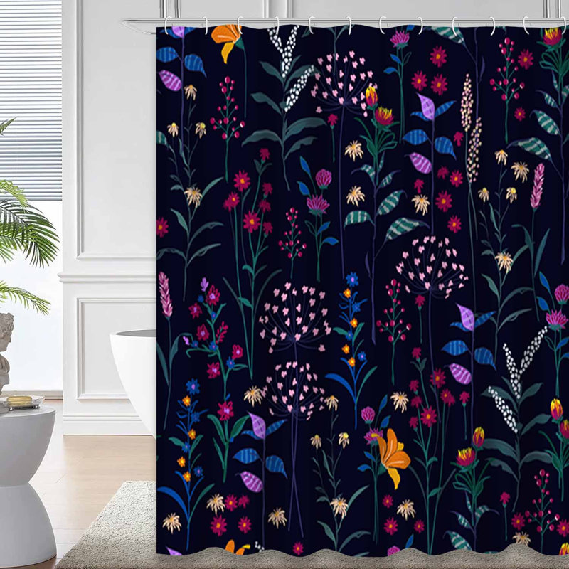 Rideau de douche Trendy Wild Floral, L 72 po x l 72 po