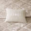 Ensemble de couette matelassé 3 pièces Felicia Champagne en velours froissé Design intelligent avec oreiller décoratif-2074867399-2129364062