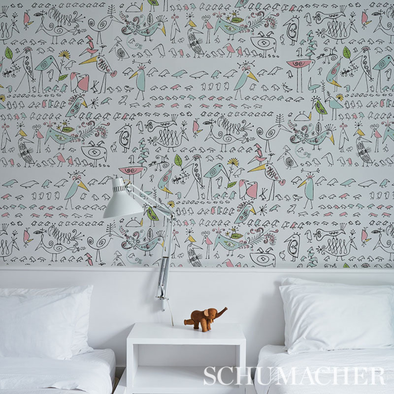 Aviary Wallpaper, Multi