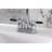 Kingston Brass Kaiser Two-Handle 3-Hole Deck Mount 4" Centerset Bathroom Faucet with Plastic Pop-Up-25314171