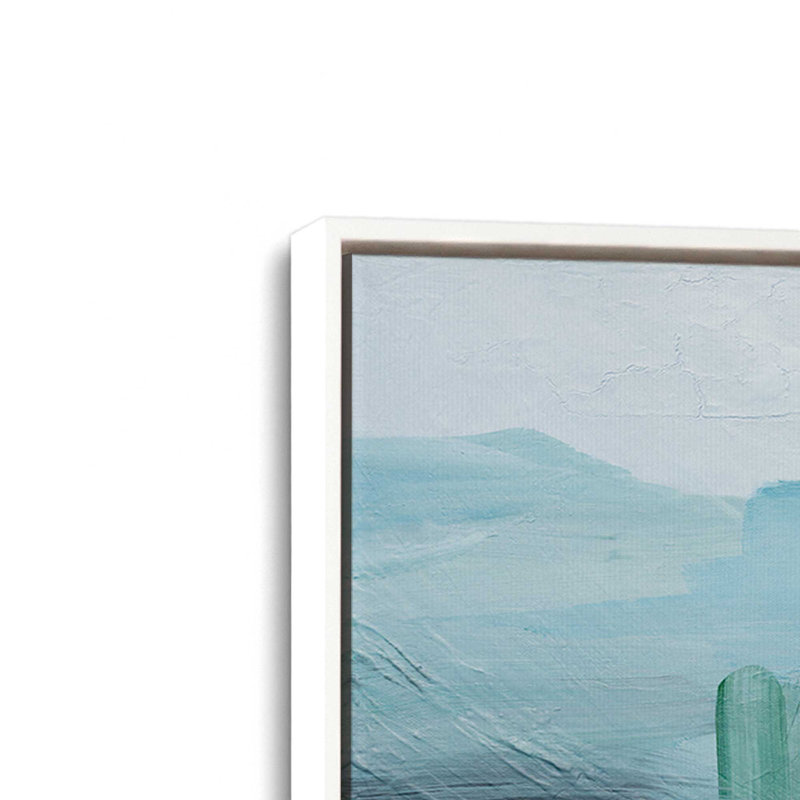 «Where the Water plomb II», reproduction sur toile dans un cadre, H 20,75 po x l 30,75 po, Blanc opaque