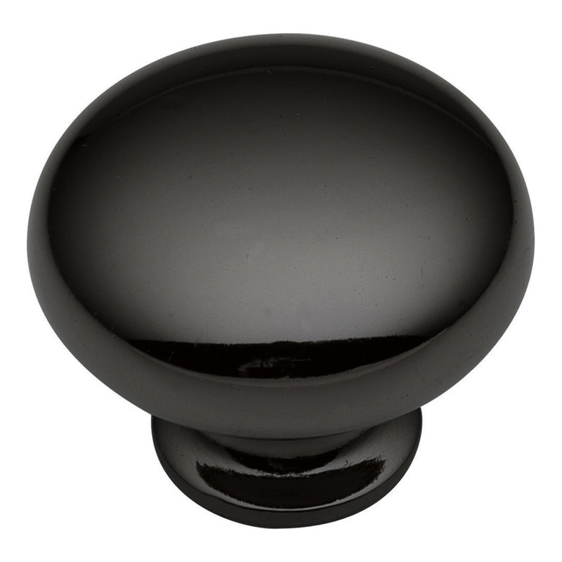 Poignée champignon 1 1/4 po Cottage, Nickel noir, H 1,25 po x l 1,25 po x P 1,02 po