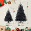 Arbre de Noël artificiel noir de qualité supérieure 6 pi avec 1000 branches, pré-articulé-1704234464