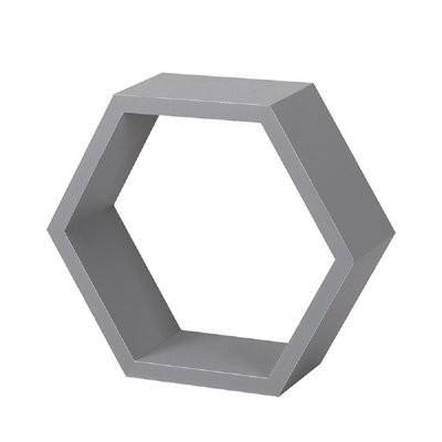 Barayon Hexagon Floating Shelf