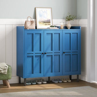 Armoire à chaussures à 5 niveaux et 30 paires avec 3 portes et tablettes réglables pour le vestibule