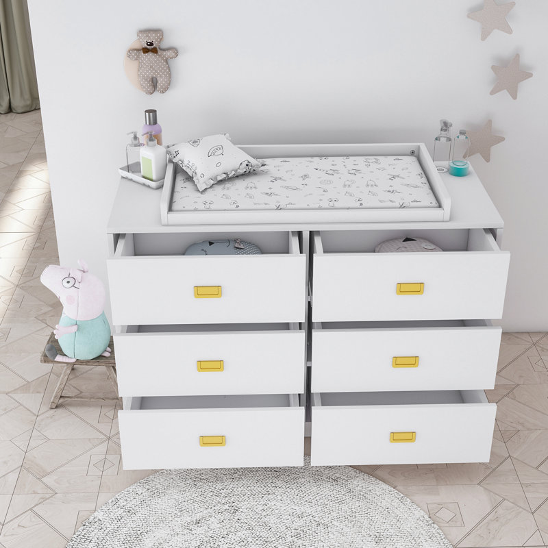 Commode à langer Anglemann, Blanc