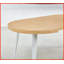 Table basse extensible de couleur chêne avec plateau en panneau de fibres à densité moyenne et amp; Pieds en métal, peu encombrants pour le salon / salle à manger, faciles à assembler