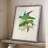 Lime&CeruleanParrotsII Framed Print - Solid Wood-470211400