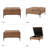 Brinna 2 - Piece Glam Living Room Set with Tufted Design-653261472