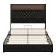 Bed Frame with USB Port,  and  Wing-Back Headboard-277968356