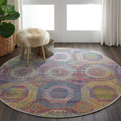 Hawkin Ankara Global 8'10" X 11'10" Multicolor Bohemian Indoor Rug