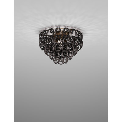Giogali Ceiling Lamp 50 Crystal Smoky Matt Bronze 1 E26 Ul