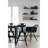 Higgs Dining Chair – Black Wood Leg Armchair with Plastic Seat, Eiffel Design – Modern Kitchen & Dining Room Side Chair – Mid-Century Accent Chair -580090454