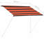 Dakota Fields 150 cm W x 150 cm D Polyester Retractable Patio Awning-252180482