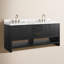 Meuble-lavabo double Anurima - marbre de Carrare-1813283204