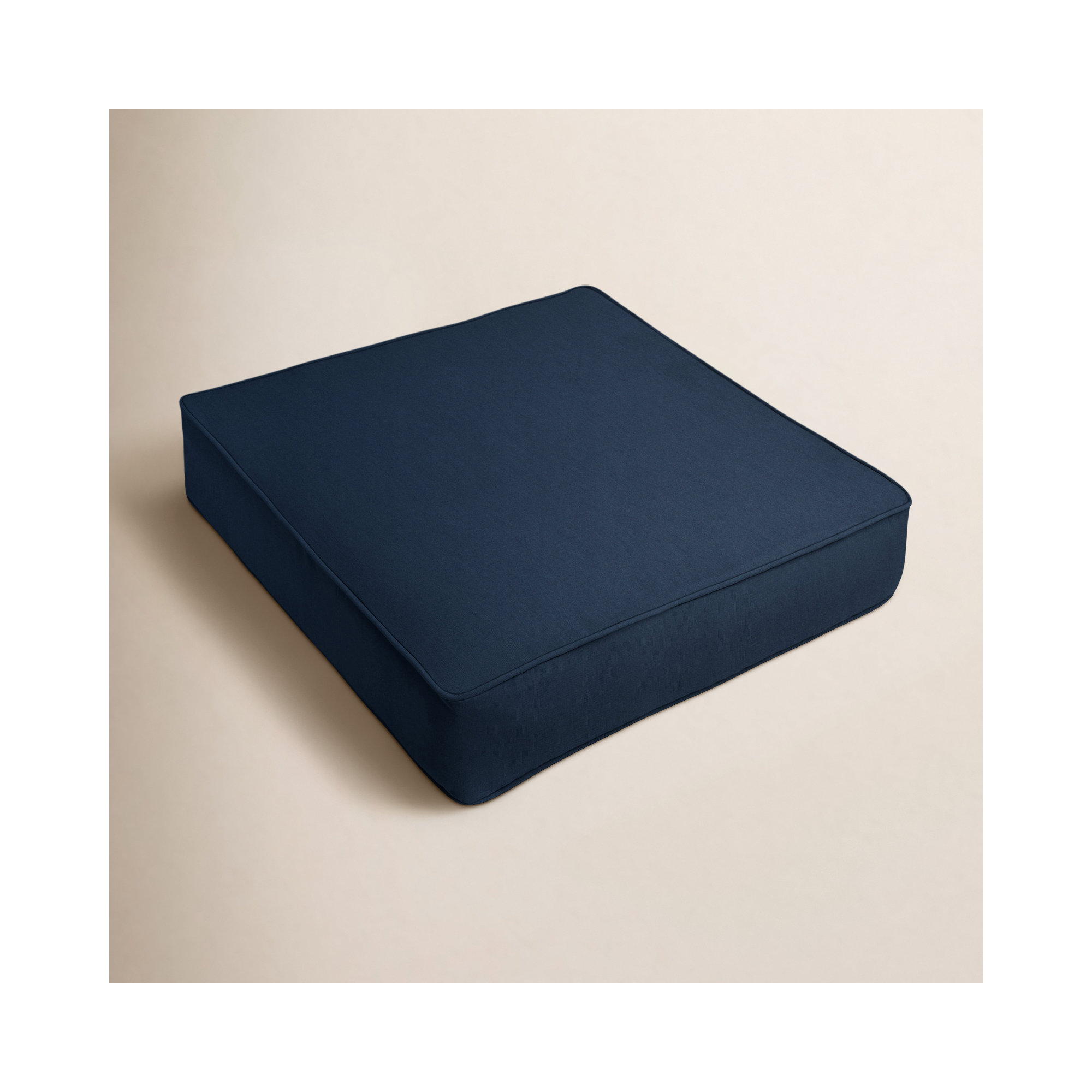 Whelan Indoor/Outdoor Dining Chair Cushion, 5" H x 25" W x 25" D, Navy