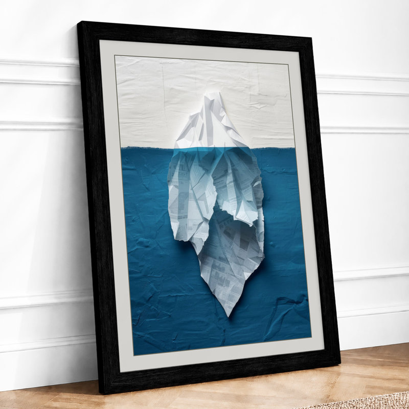 Hidden Depths Minimalist - Print, A2 - 59.4 x 42.0 cm, Black