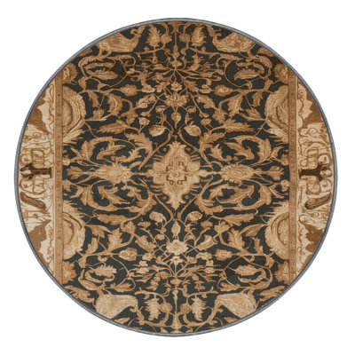 Machine Washable Persian Brown Area Rug