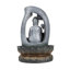 Fontaine zen en résine méditant avec lumière