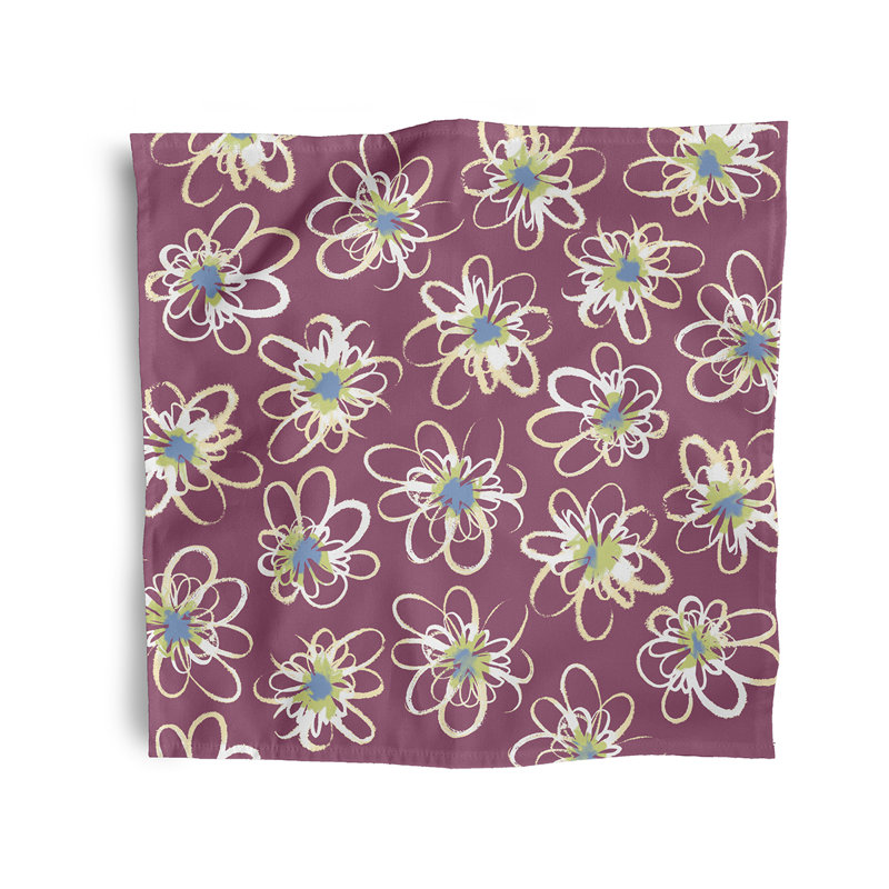 Cimberly Penelope Floral Napkins, Purple