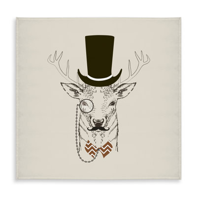 Aristocrat Roe Deer Rustic Brown Tablecloth - Indoor/Outdoor