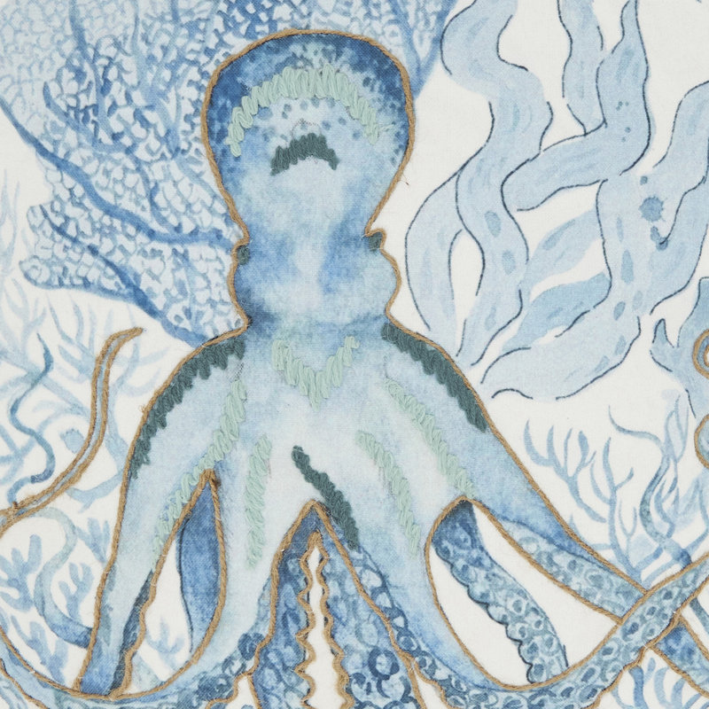 Housse de coussin Whimsical Outdoor Octopus, Polyester