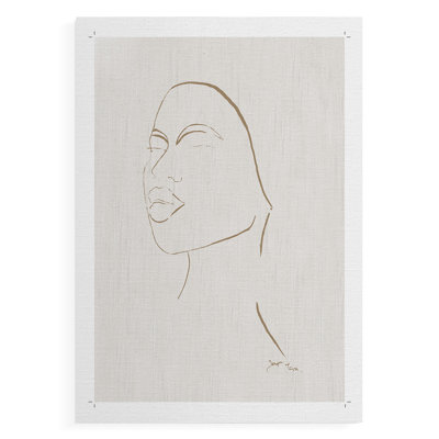 Portrait Sketch II -Canvas Print Only - NOT FRAMED