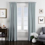 100% Cotton Ticking Stripe Room Darkening Rod Pocket Single Curtain Panel