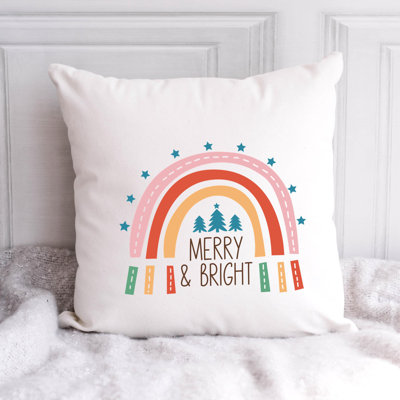 Coussin en polyester ChristmasRainbow-02