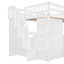 Lit mezzanine double avec escalier et armoire