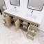 Meuble-lavabo sur pied avec lavabo en acrylique renforcé Verda-141552287