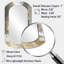 Gold And White Abstract I - Abstract Painting Modern Asymmetrical Decorative Wall Mirror-107247532