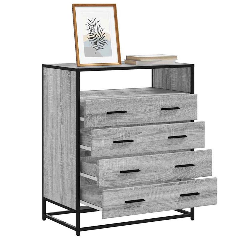 Shuntay Metal Standard Accent Chest, Grey Sonoma