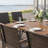 8-Person Square Patio Dining Set With PE Wicker Chairs-1442164819