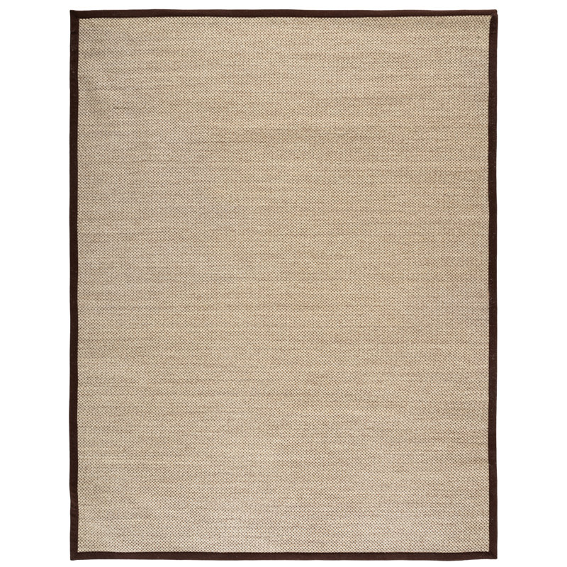 Natural Fiber Jute/Sisal; Cotton Solid Color Indoor Rug, 9'-0" x 12'-0" Rectangle