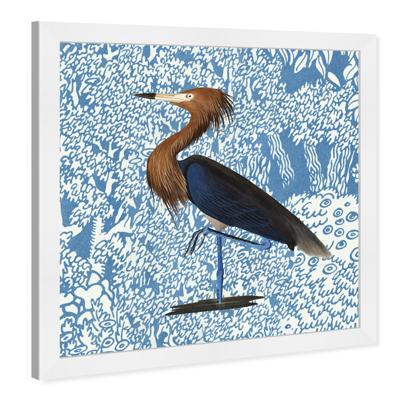 «Bird Pose», reproduction d'art mural, Blanc, H 14 po x l 14 po x P 0,5 po