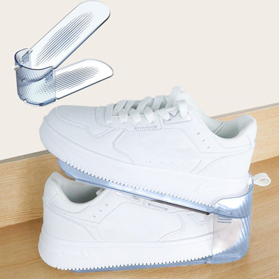 Household  Plastic Shoe Rack Three Gear Adjustable Shoe Bracket Dormitory Shoe Storage And Organization Frame