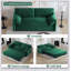 Grand canapé-lit escamotable 63,8 pouces avec rangement latéral et causeuse convertible 3 en 1 en velours