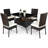 Leedom 4 - Person Patio Dining Set Rectangular Table