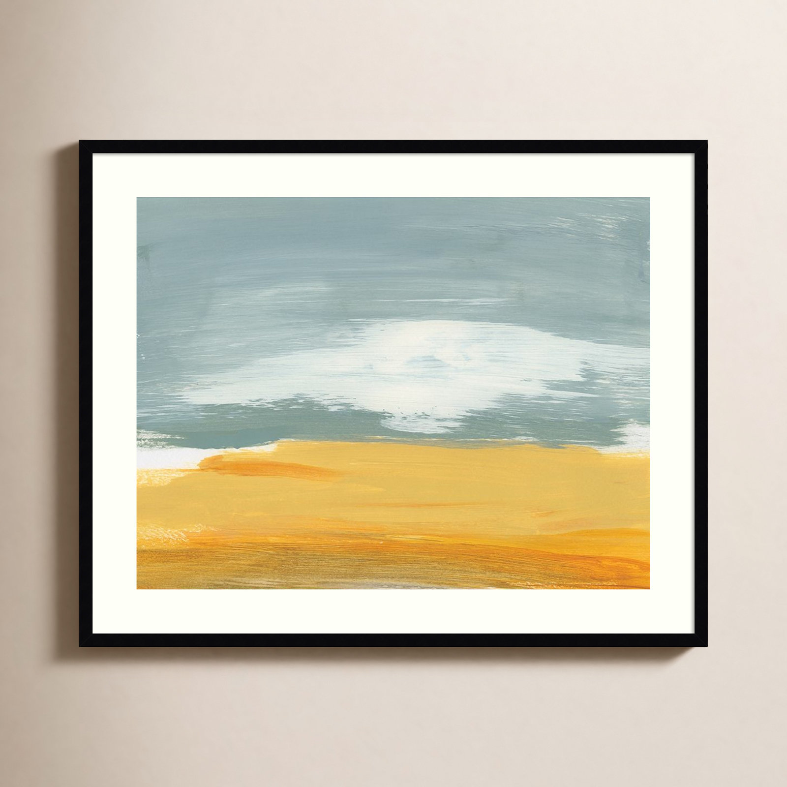 Winter Desert by Bronwyn Baker, Black Framed Paper, 33" H x 41" W