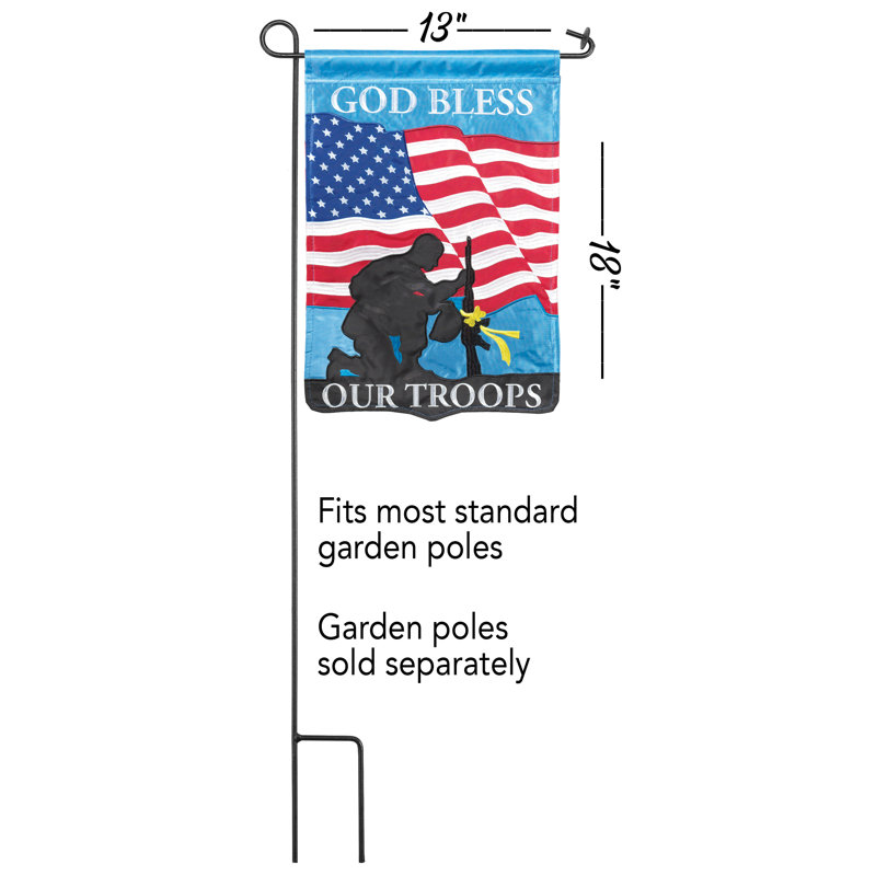 Drapeau Dbapp Grdn God Bless Our Troops