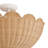 2-Light Rattan Shell-Shape Semi-Flush Mount-1706434857